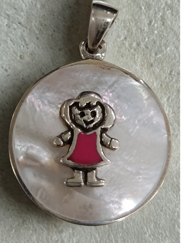 COLGANTE PLATA NACAR NIÑA