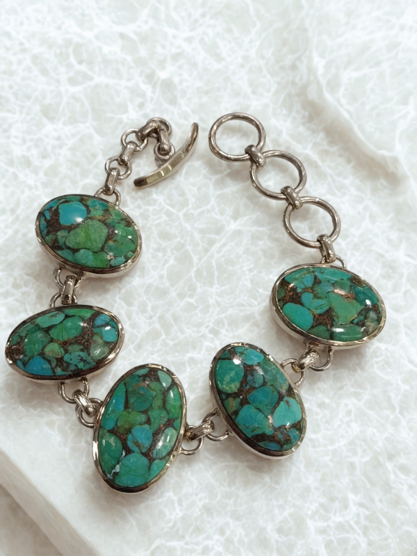PULSERA PLATA TURQUESA