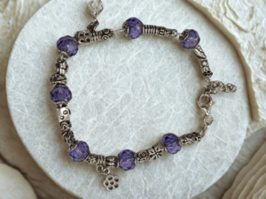 PULSERA DE PLATA CON CHICHES
