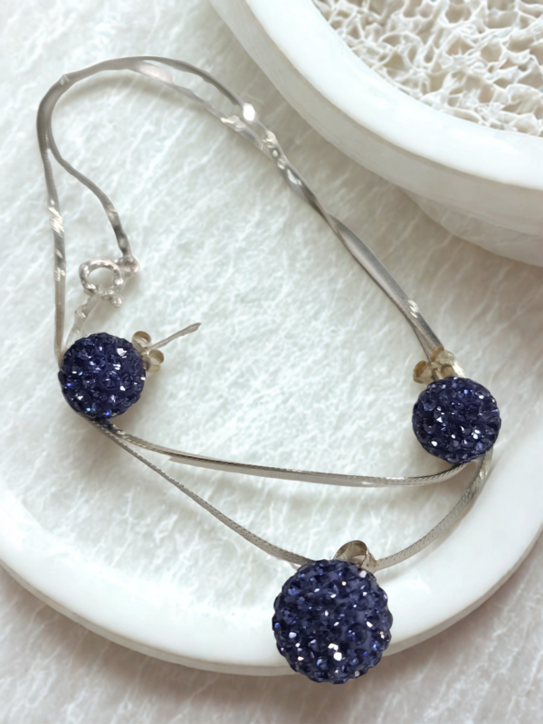 CONJUNTO PLATA CRISTAL