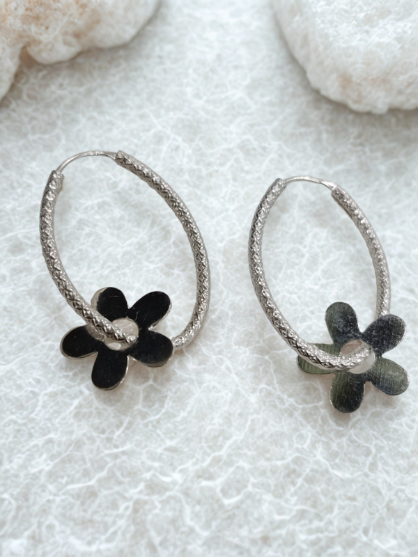 AROS PLATA LISA FLOR
